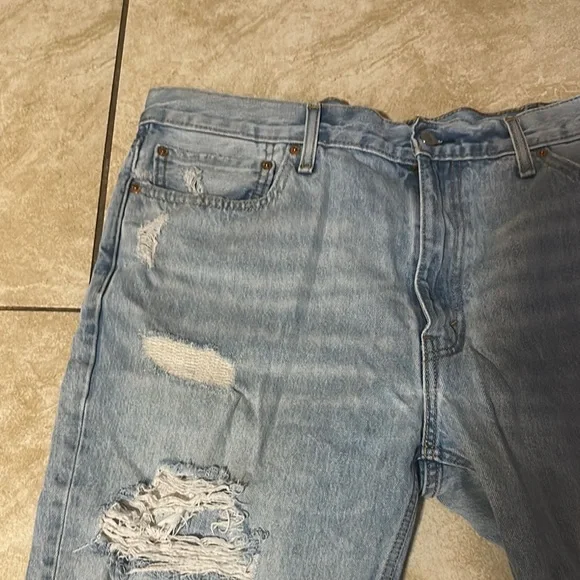 Levi’s Ripped Denim Shorts - Picture 2 of 6